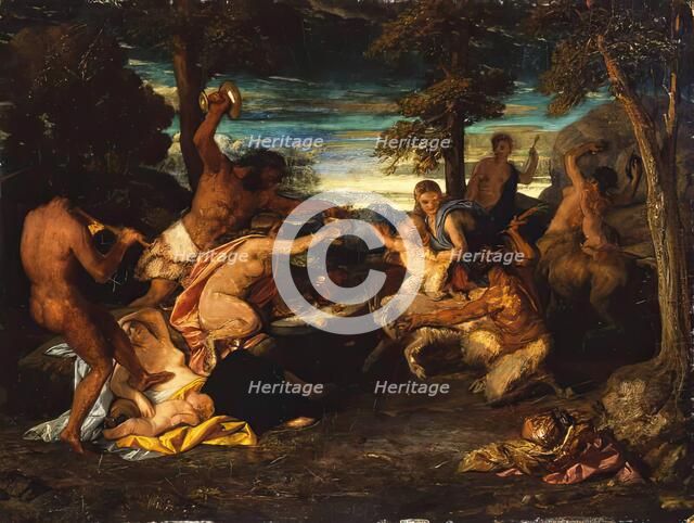 Bacchus nursed by the Nymphs of Nyssa, c1827. Creator: William Dyce.