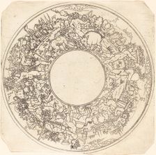 Bacchus on a Donkey. Creator: Master I.S.