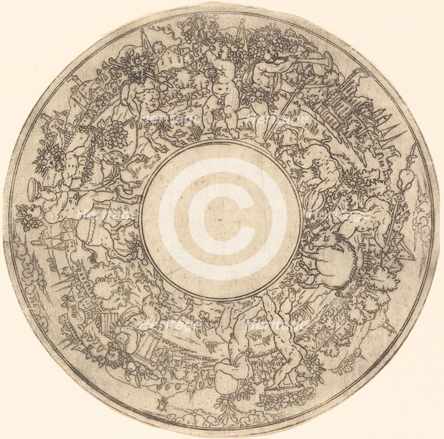 Bacchus on a Donkey. Creator: Master I.S..