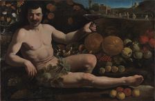 Bacchus raising a wine cup, 1600-1699. Creator: Unknown