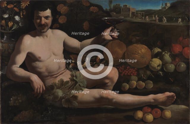 Bacchus raising a wine cup, 1600-1699. Creator: Unknown.