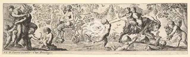 Bacchanal, 1600-1642. Creator: Pierre Brebiette.