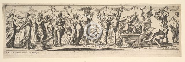Bacchanal, 1615-42. Creator: Pierre Brebiette.