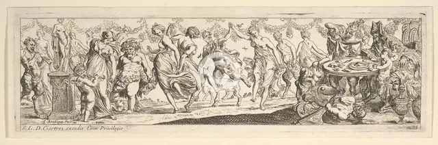Bacchanal, 1615-42. Creator: Pierre Brebiette.