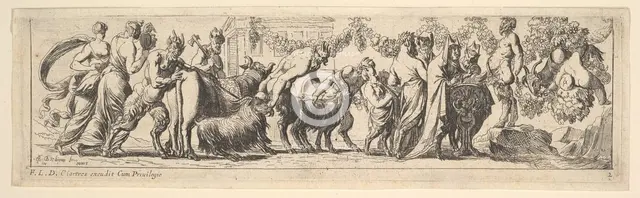 Bacchanal, 1615-42. Creator: Pierre Brebiette.