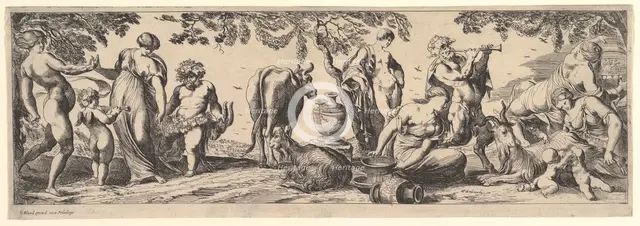 Bacchanal, 1615-42. Creator: Pierre Brebiette.
