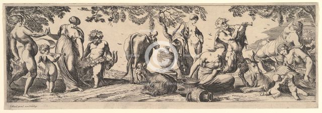 Bacchanal, 1615-42. Creator: Pierre Brebiette.