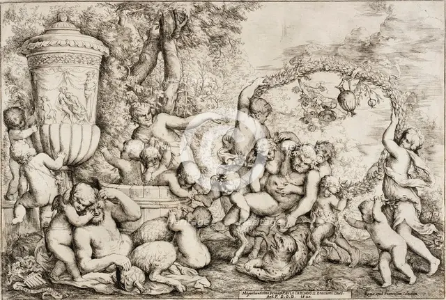 Bacchanal, 1640. Creators: Giovanni Andrea Podestà, Francesco Salamanca.