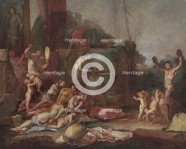 Bacchanal, 1660. Creator: Giulio Carpioni.