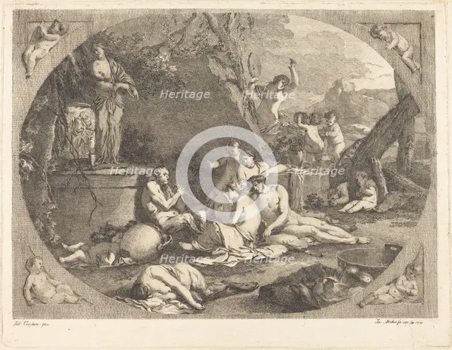 Bacchanal, 1770. Creator: Jacob Wilhelm Mechau.