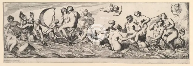 Bacchanal, 17th century. Creator: Pierre Brebiette.