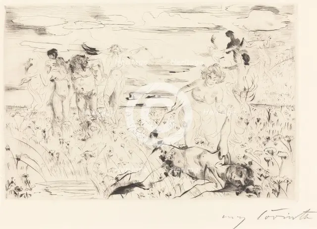 Bacchanal, 1914. Creator: Lovis Corinth.