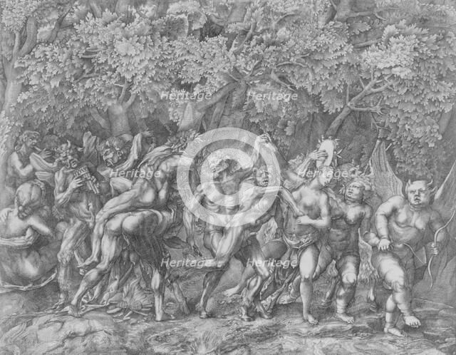 Bacchanal, ca. 1557. Creator: Giulio Sanuto.