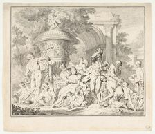 Bacchanal, ca. 1710-40. Creator: François Roëttiers
