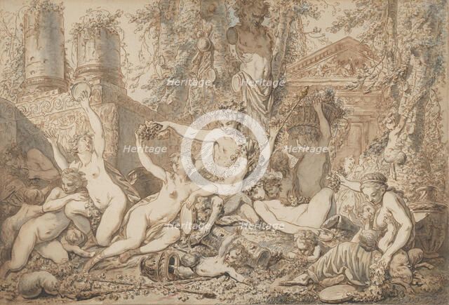Bacchanal, ca. 1765-66. Creator: Jean Jacques Francois Le Barbier.