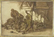 Bacchanal in the inn, before 1633-1635. Creator: Adriaen van Ostade