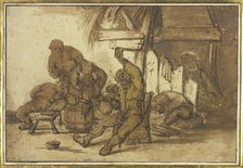 Bacchanal in the inn, before 1633-1635. Creator: Adriaen van Ostade