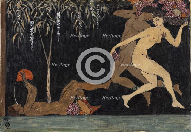 Bacchanal Scene, 1914. Artist: Feofilaktov, Nikolai Petrovich (1878-1941)