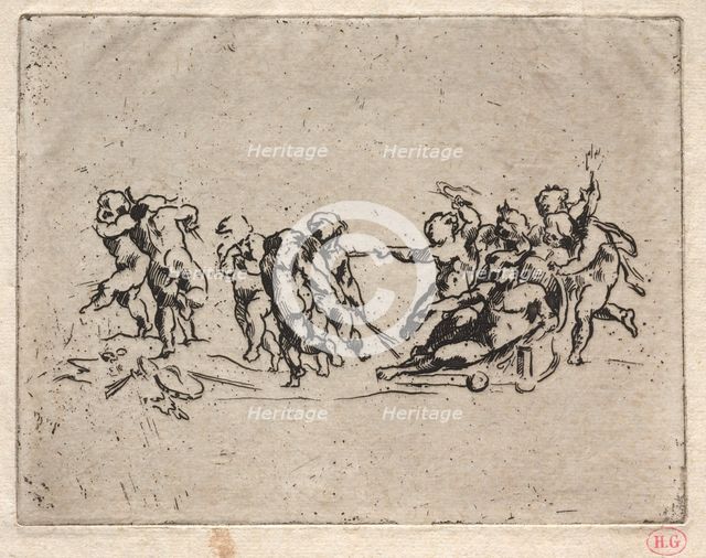 Bacchanal with Children and Chariot. Creator: Jean-Baptiste Carpeaux (French, 1827-1875).