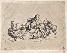 Bacchanal with Children and Donkey. Creator: Jean-Baptiste Carpeaux (French, 1827-1875)