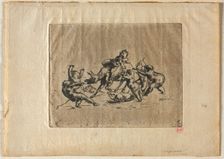 Bacchanal with Children and Donkey. Creator: Jean-Baptiste Carpeaux (French, 1827-1875)