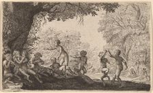 Bacchanal with a Dancing Couple on the Right. Creator: Willem Basse