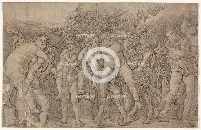 Bacchanal with Silenus. Creator: Andrea Mantegna (Italian, 1431-1506).
