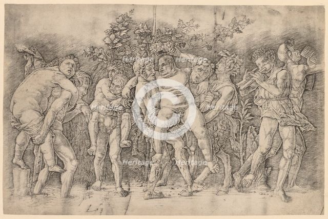 Bacchanal with Silenus. Creator: Andrea Mantegna (Italian, 1431-1506).