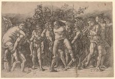 Bacchanal with Silenus. Creator: Giovanni Antonio da Brescia (Italian)