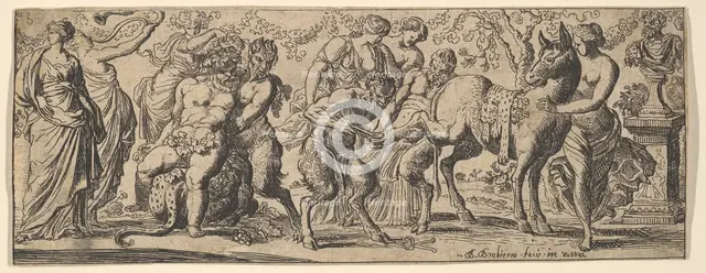 Bacchanale, 1610-42. Creator: Pierre Brebiette.