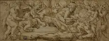 Bacchanale with Putti, c. 1560. Creator: Enea Salmeggia