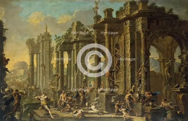 Bacchanalia, 1710. Creators: Alessandro Magnasco, Clemente Spera.