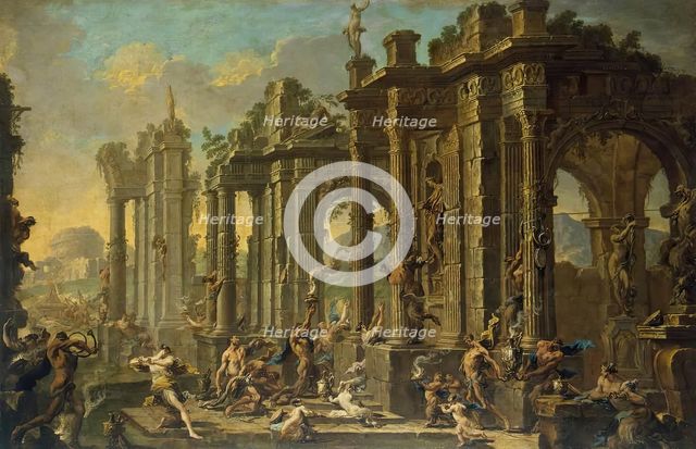 Bacchanalia, 1710. Creators: Alessandro Magnasco, Clemente Spera.