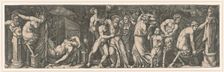 Bacchanalia, ca 1510-1511. Creator: Raimondi, Marcantonio (c. 1480-c. 1534)