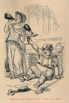 Bacchanalian Group, from a very old Vase 1852. Artist: John Leech