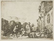 Bacchanalian Scene with Allegorical Figures, n.d. Creator: Johann Wilhelm Bauer