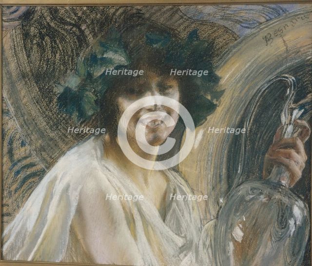 Bacchante (Nymph crowned with vine leaves), um 1900-1904.