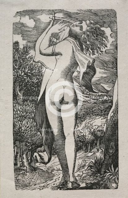 Bacchante or The Player on The Lyre, 1829. Creator: Edward Calvert (British, 1799-1883).