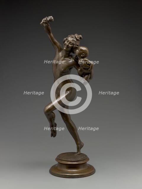 Bacchante and Infant Faun, 1893-1894. Creators: Frederick William MacMonnies, E Gruet.