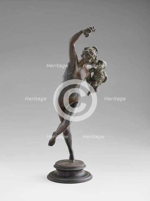 Bacchante and Infant Faun, 1893-1894. Creators: Frederick William MacMonnies, E Gruet.