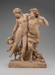 Bacchante and Satyr with Young Satyr, c.between 1775 and 1780. Creator: Claude Michel