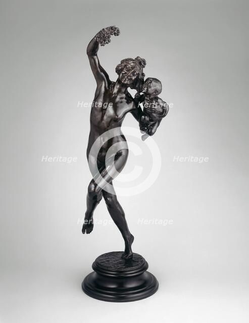 Bacchante with Infant Faun, Modeled 1894, cast after 1894. Creator: Jaboeuf et Rouard.