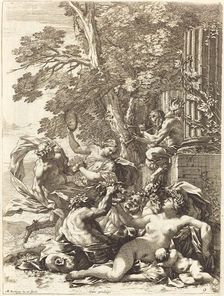 Bacchante with Sleeping Child, 1650s. Creator: Michel Dorigny