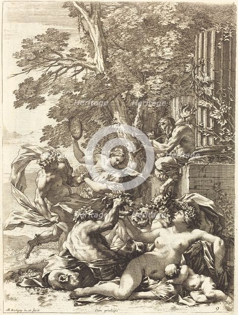 Bacchante with Sleeping Child, 1650s. Creator: Michel Dorigny.