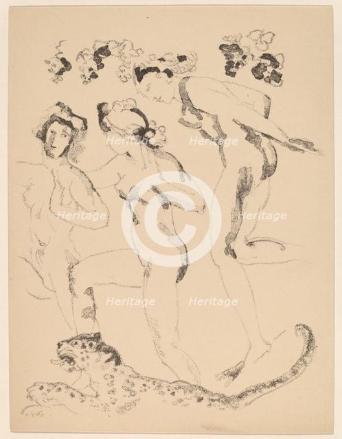 Bacchantes, 1920. Creator: Arthur Davies.