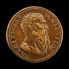 Baccio Bandinelli, 1493-1560, Florentine Sculptor [obverse]. Creator: Leone Leoni