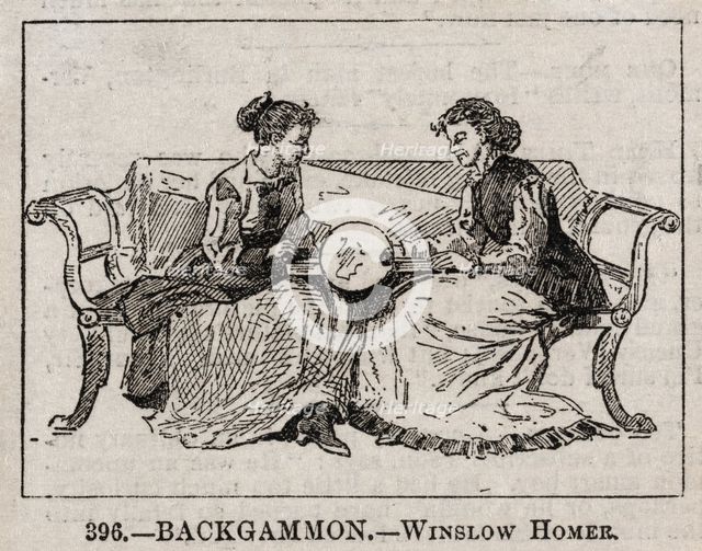 Backgammon. Creator: Winslow Homer (American, 1836-1910).