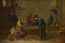 Backgammon Players, c. 1645. Artist: Teniers, David, the Younger (1610-1690)