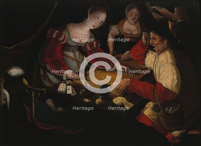 Backgammon Players, c1535-1540. Creator: Anonymous.