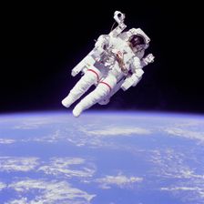 Backpacking, 1984. Creator: NASA